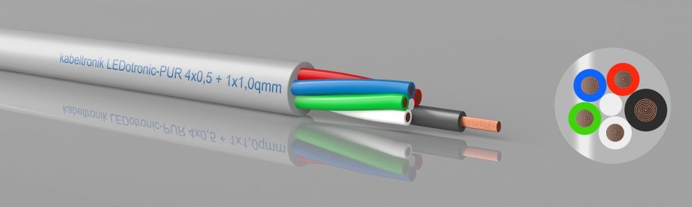 LEDotronic-PUR 3/1-P, 4/1-P RGB(W) LED-Leitung, PUR, hochflexibel