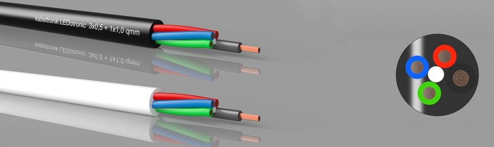 LEDotronic 3/1, RGB LED-Leitung, PVC, hochflexibel 