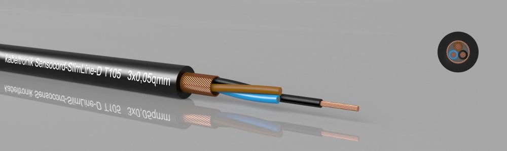 Sensocord® SlimLine-D T105  miniature-sensor cable 105°C, shielded
