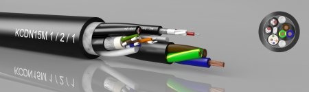 KCDN15M 1/2/1 - Hybrid cable CAT 5e / DMX / Power